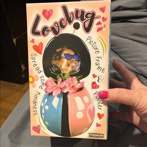 Lovebug Pink & Blue Picture Frame and Planter